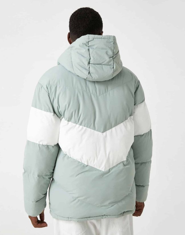 Hooded Inflatable Coat Printed Waterproof - Image 4