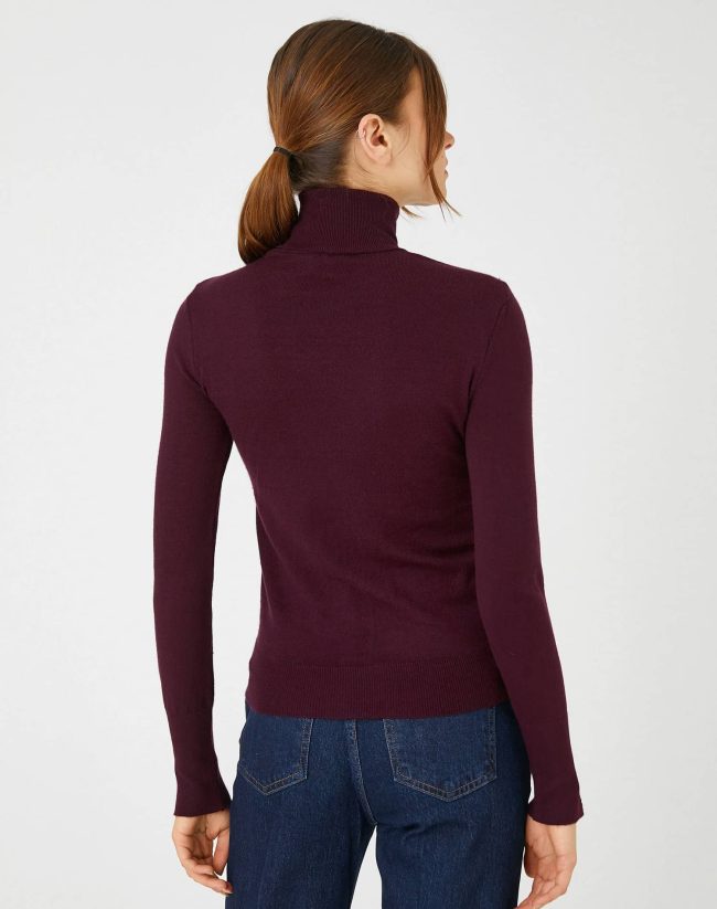 Ribbed Turtleneck Sweater - Image 4